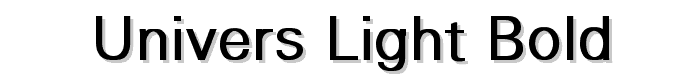 Univers-Light Bold font